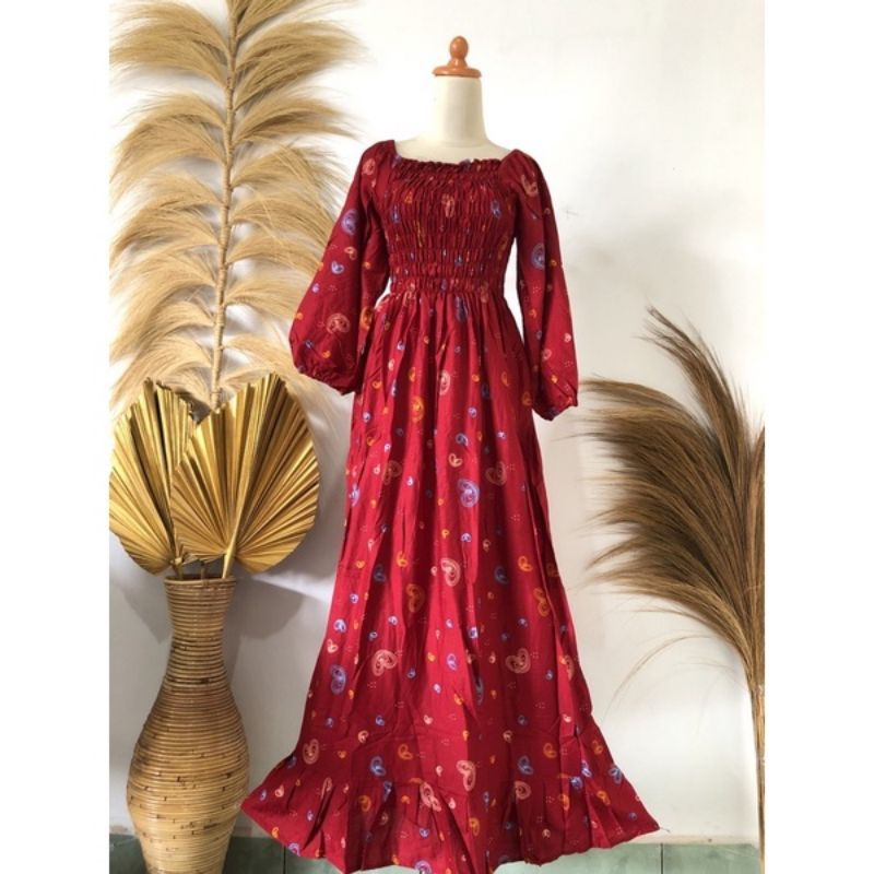 Dress Kerut Rempel / Long Dress