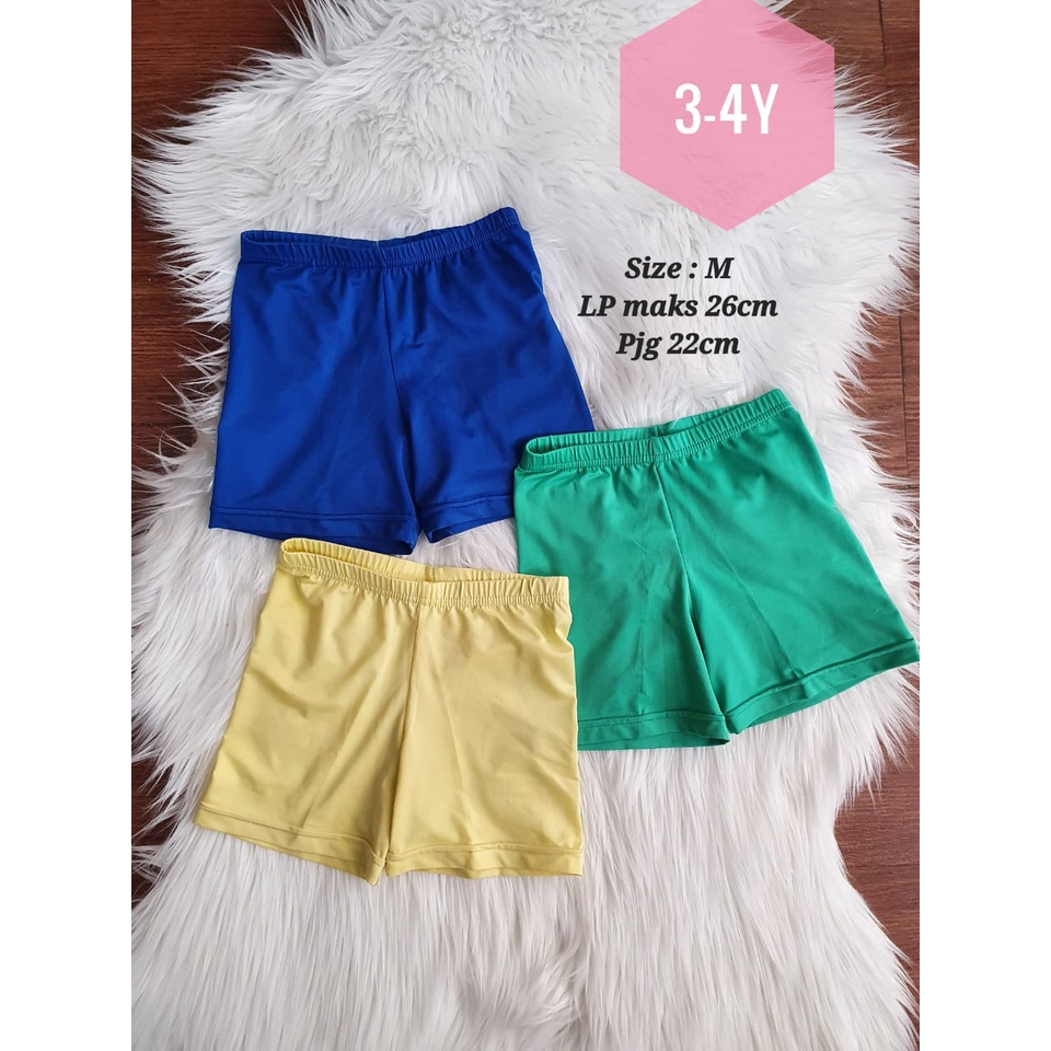 Celana Pendek Dalaman Dress Anak preloved - legging pendek anak / short pant anak