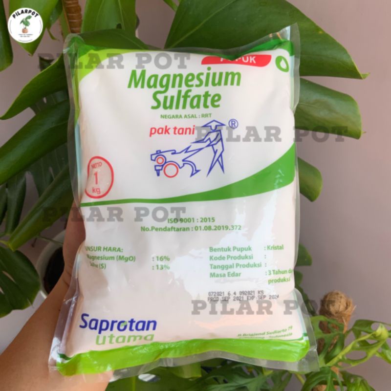 PUPUK TANAMAN MAGNESIUM SULFATE PAK TANI KEMASAN PABRIK 1 KG