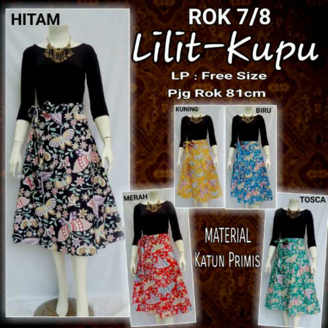 ROK 7/8 LILIT KUPU BAWAHAN WANITA BATIK KEBAYA