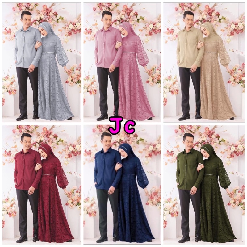 JCZR- CP Zulaikha / Baju Pasangan muslim / Couple Lebaran / Couple kondangan