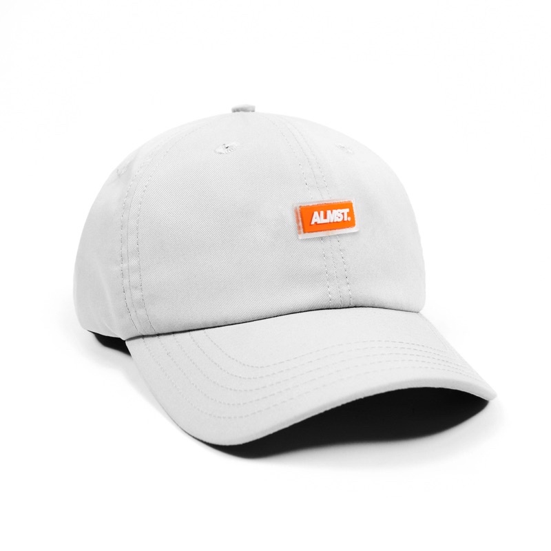 Topi Almost Orange Rubber - White Polo Cap