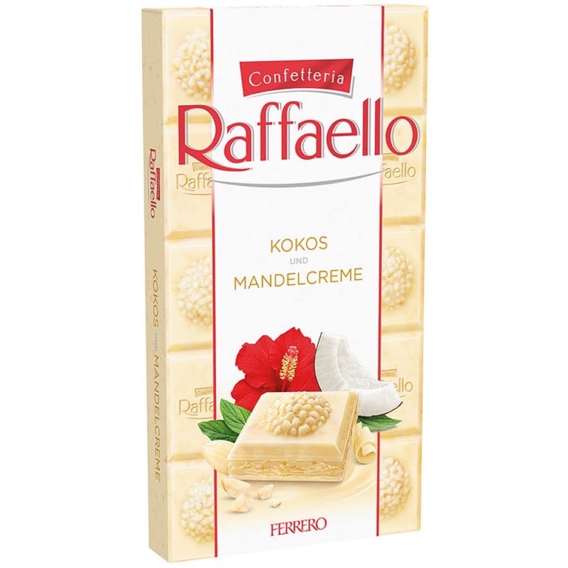 FERRERO Tablet Chocolate Limited Edition Raffaello Chocolate Coconut Coklat ta