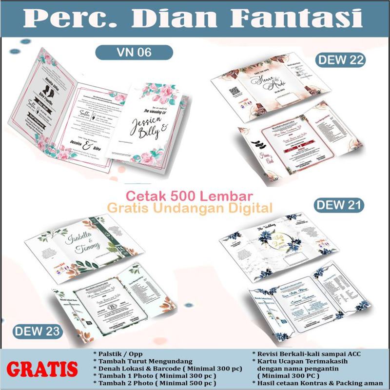 Undangan Pernikahan Unik Bisa Pakai Photo undangan murah pernikahan cetak undangan pernikahan undang