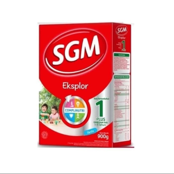 

SGM Eksplor 1+ 900g Vanilla/Susu Bubuk Vanilla/Susu Formula/Susu SGM