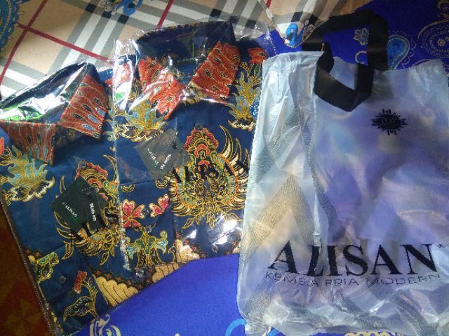 Kemeja Batik Pria Lengan Panjang Alisan Original Reguler 10567