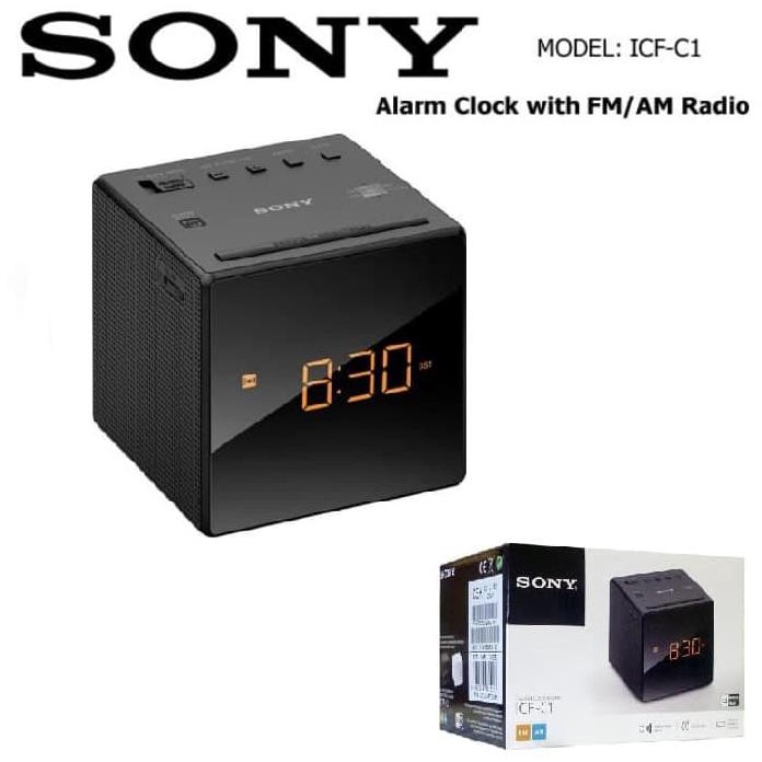 SONY RADIO ICF-C1 FM/AM DIGITAL CLOCK