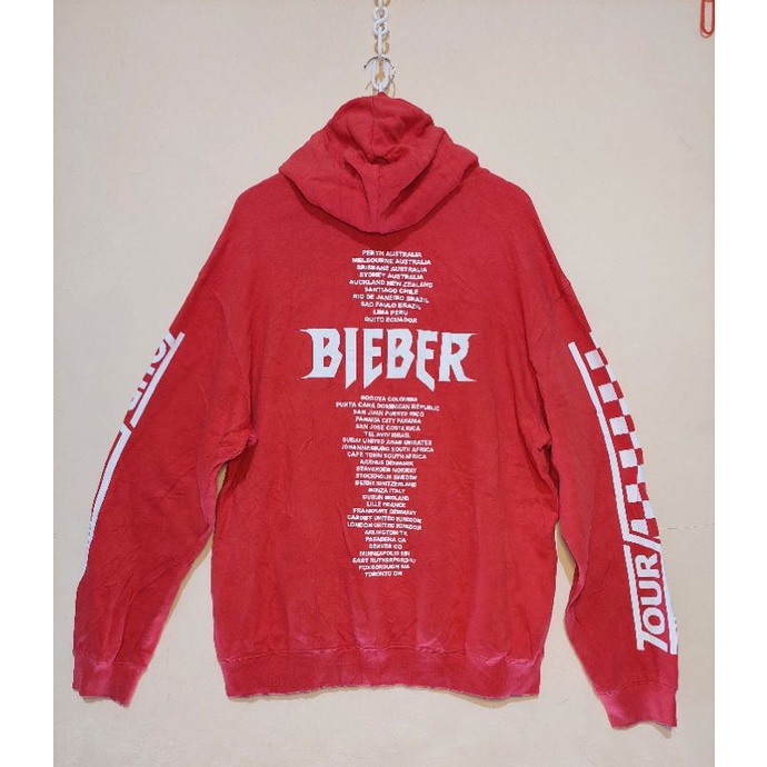 Hoodie Jaket TOUR BIEBER H&M Second