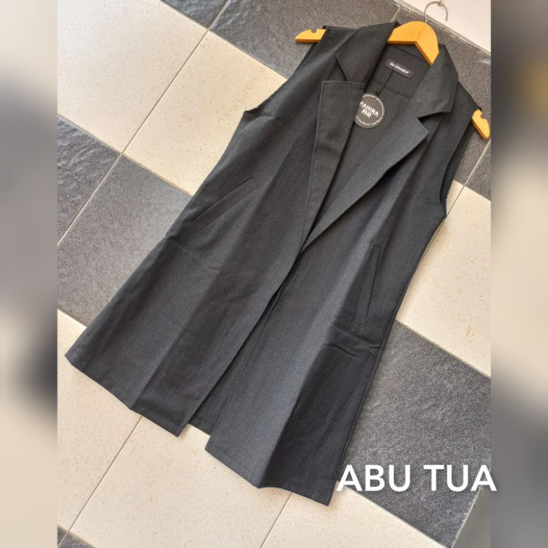 OUTER FAHIRA/FAHIRA BLAZER /CARDI FAHIRA/CARDIGAN FAHIRA ORIGINAL-ABU TUA/ÀBU-,BLACK