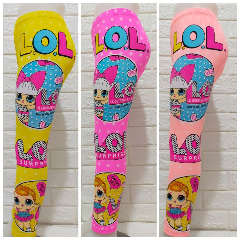 LEGGING ANAK PEREMPUAN MOTIF LOL