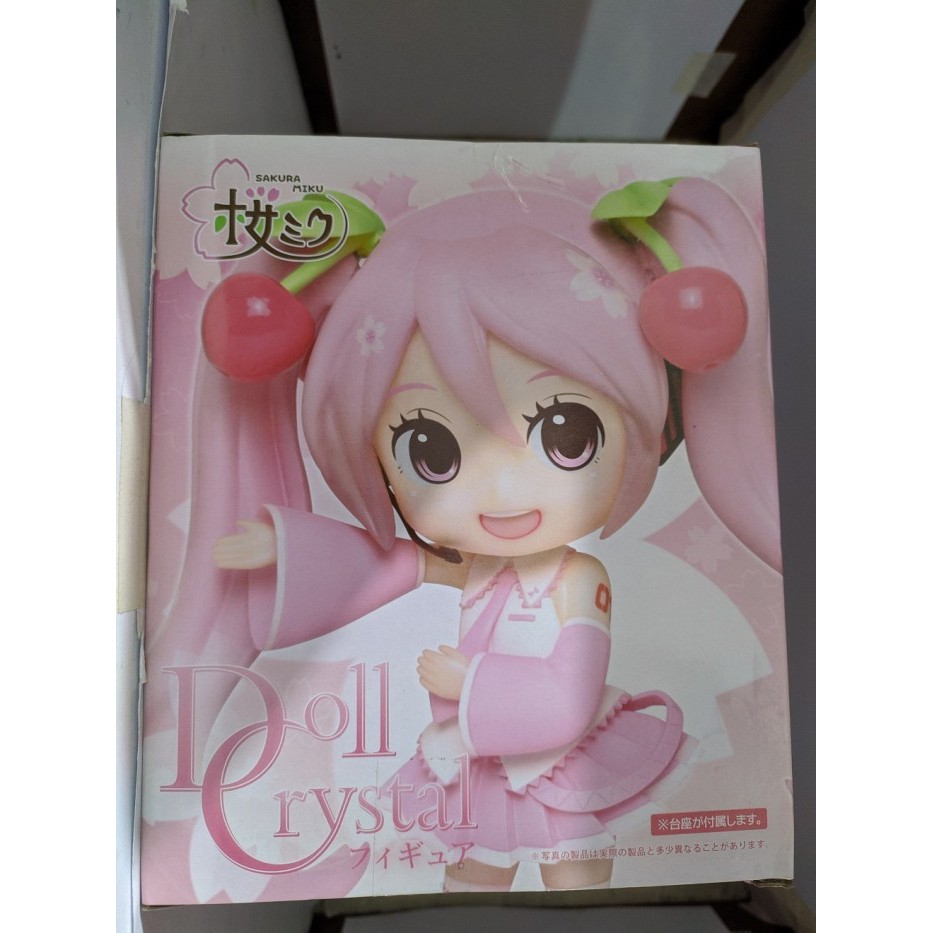 Original Figure Hatsune Miku Doll Crystal Sakura Vocaloid Taito Sega
