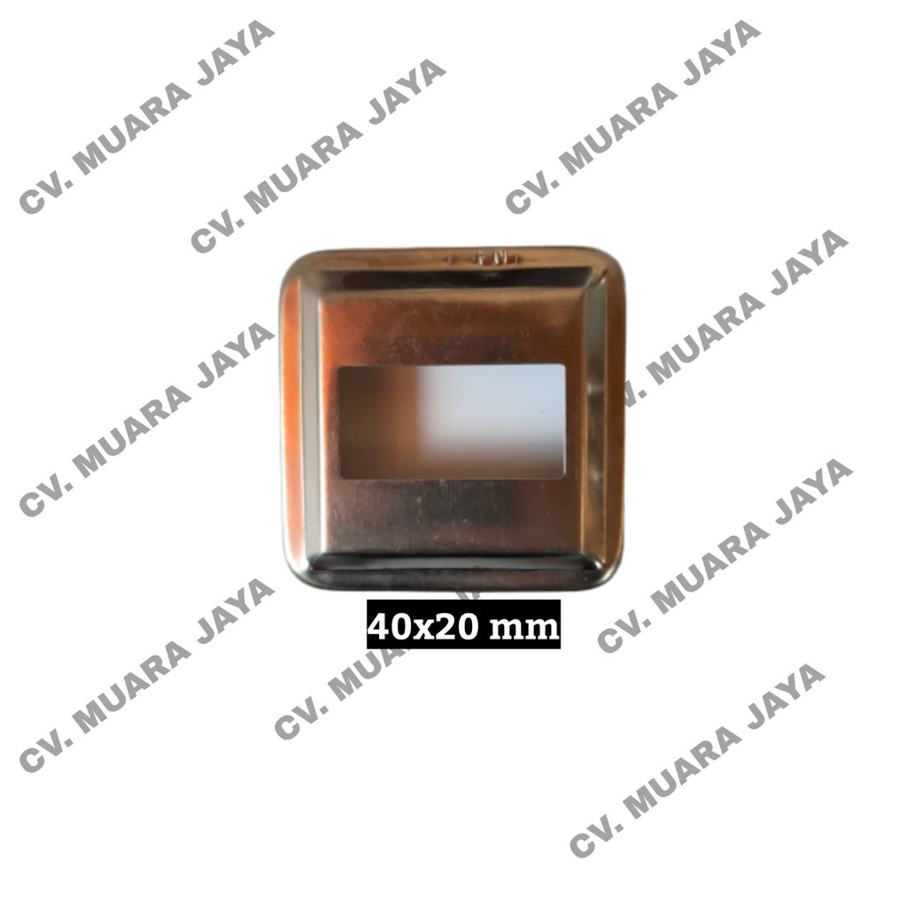 Ring Hollow - Flange Kotak Stainless 40x20 mm