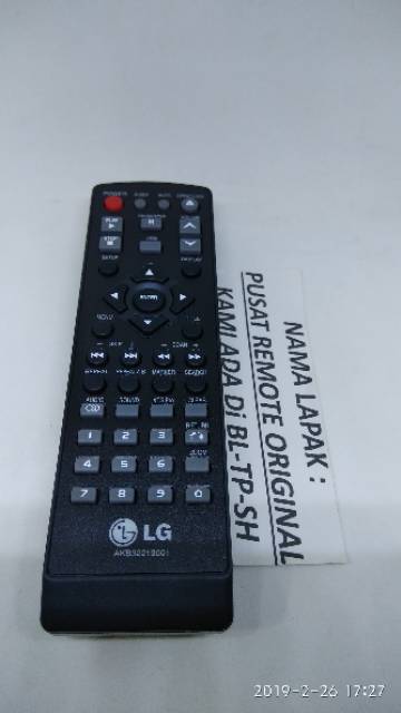 REMOTE REMOT DVD LG AKB32213001 ORIGINAL ASLI