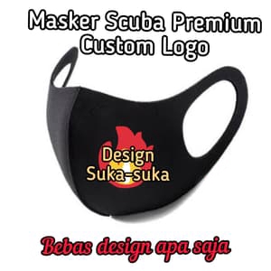 Masker Scuba Murah Dewasa Jahit Tengah Masker Korea Free Plastik