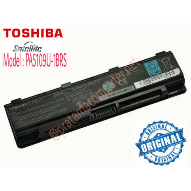 Baterai TOSHIBA Satellite C40 Dynabook T572 574 T722 Series Model PA5109U-1BRS Original