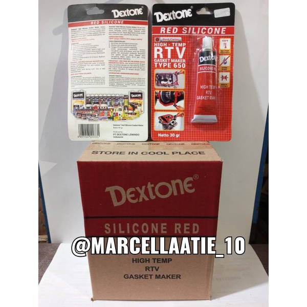 

12 pcs Lem Besi Plastik Sealant Siler Merah Dextone 30 gram