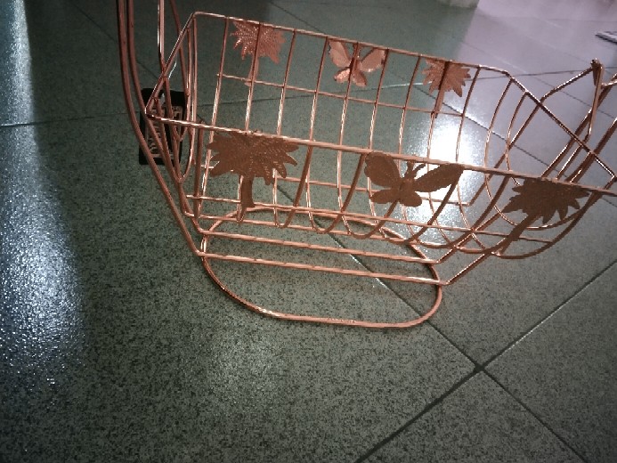 Bistro Ob-11101-rose Oblong Fruit Basket Rose Gold Tempat Buah / Rak Buah