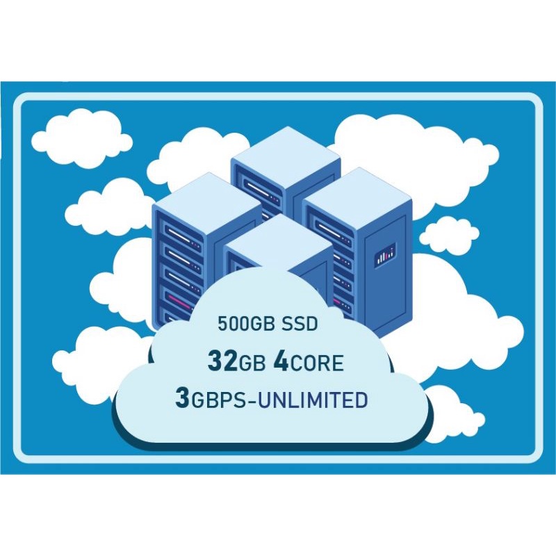 VPS RDP RAM 32GB 4 CORE CPU 500GB SSD FULL ADMIN