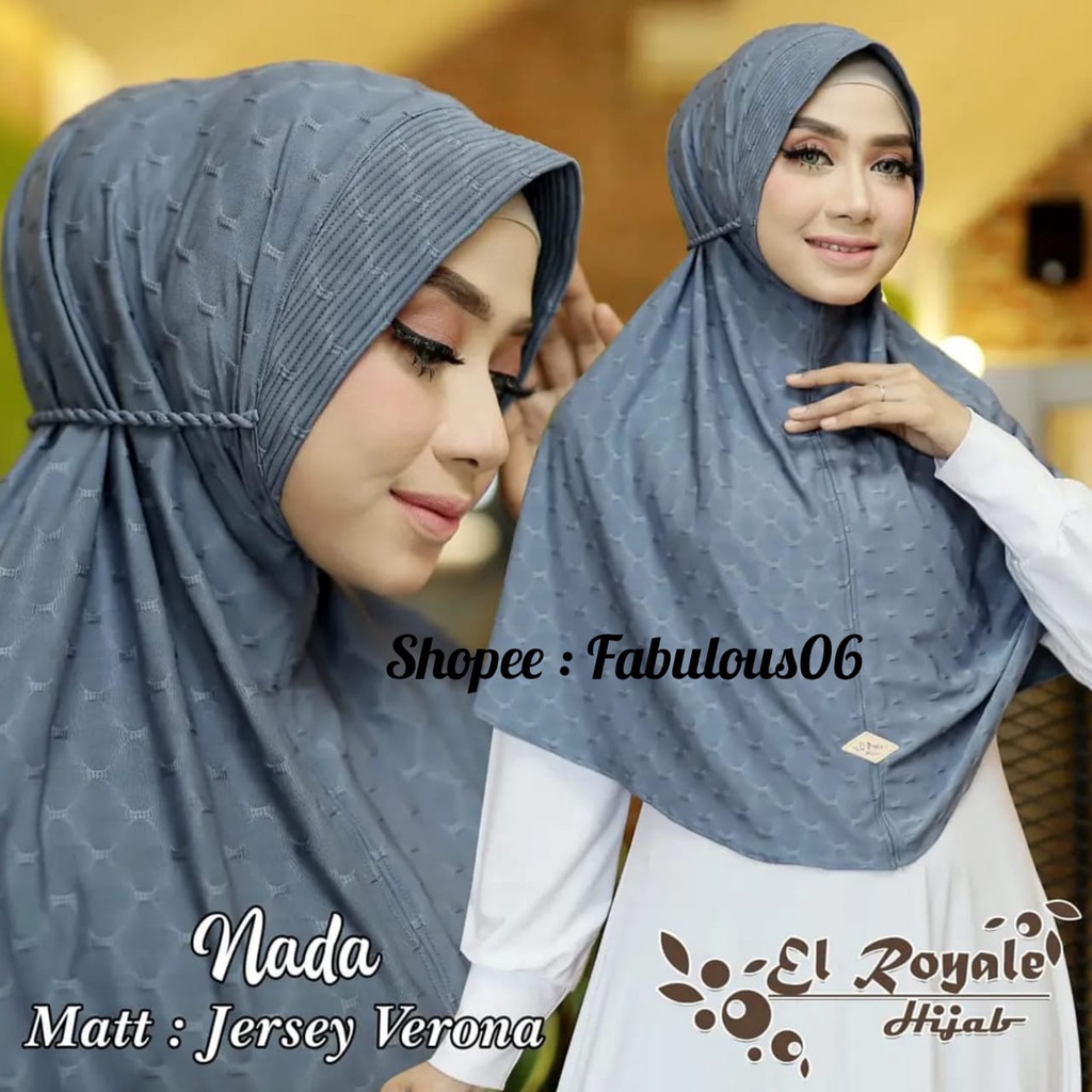 BEST SELLER HIJAB INSTAN TERBARU HIJAB TERMURAH  / KERUDUNG INSTAN TERBARU / BERGO PET Nada Tali uli