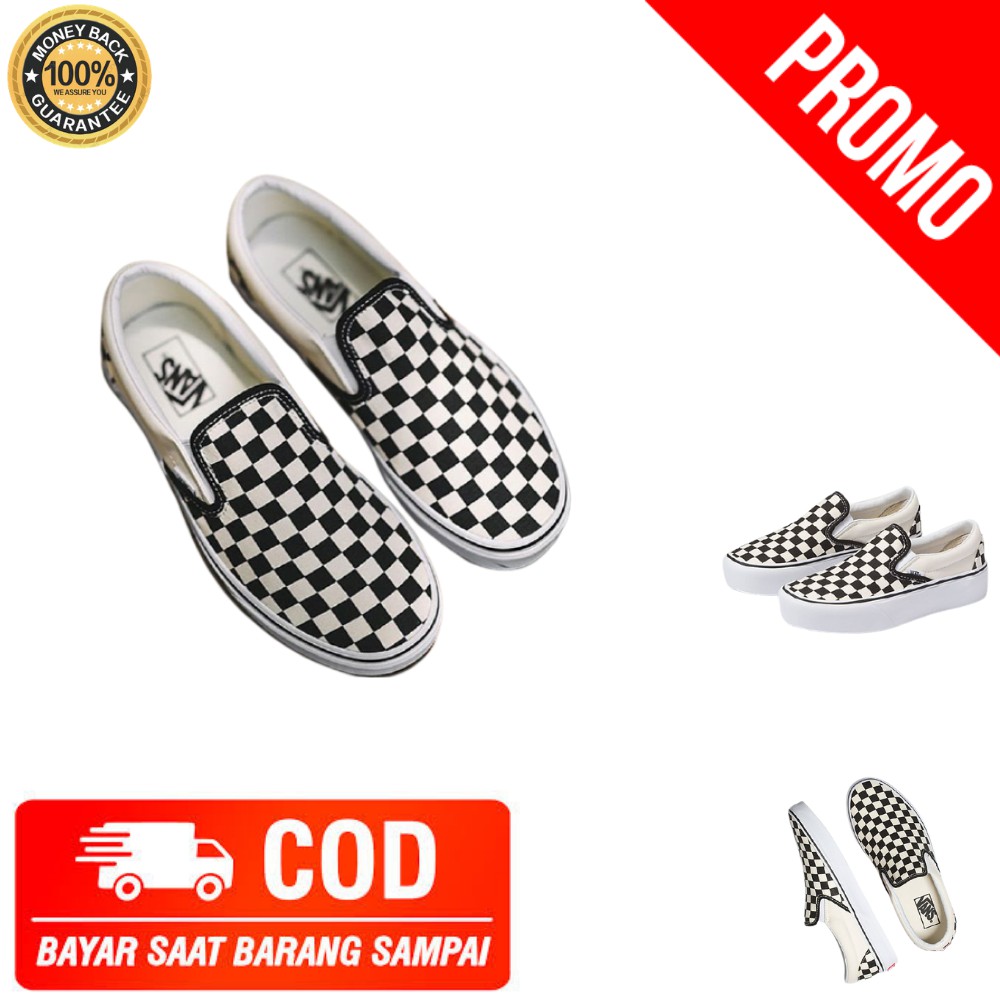 Sepatu Vans Slip On Moma Vasily dan catur Kandinsky Premium BNIB Sneakers Pria Wanita