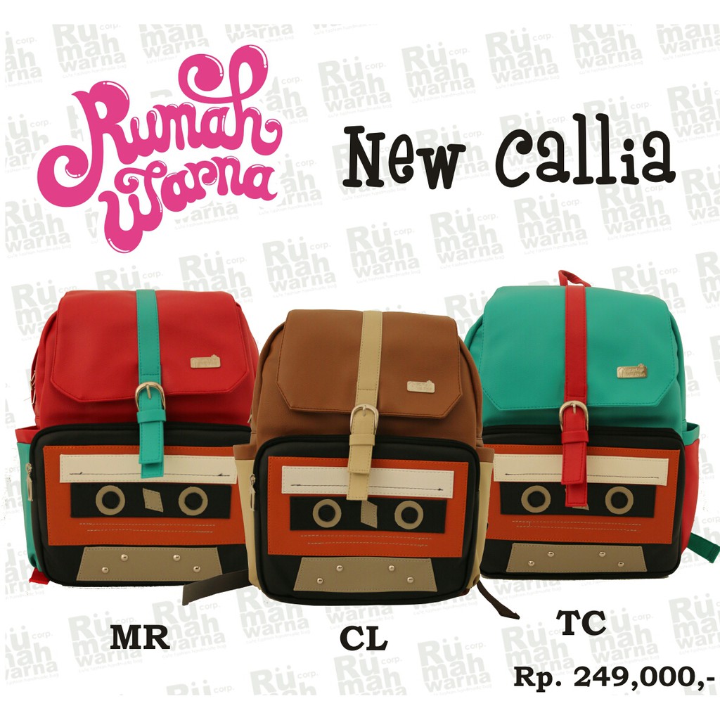 Tas Ransel Callia Rumah Warna
