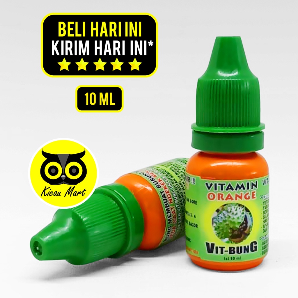 OBAT BURUNG LOVEBIRD VIT-BUNG VITBUNG VITAMIN ORANGE PENAMBAH BIRAHI POWER NGEKEK KONSLET VITBUNG