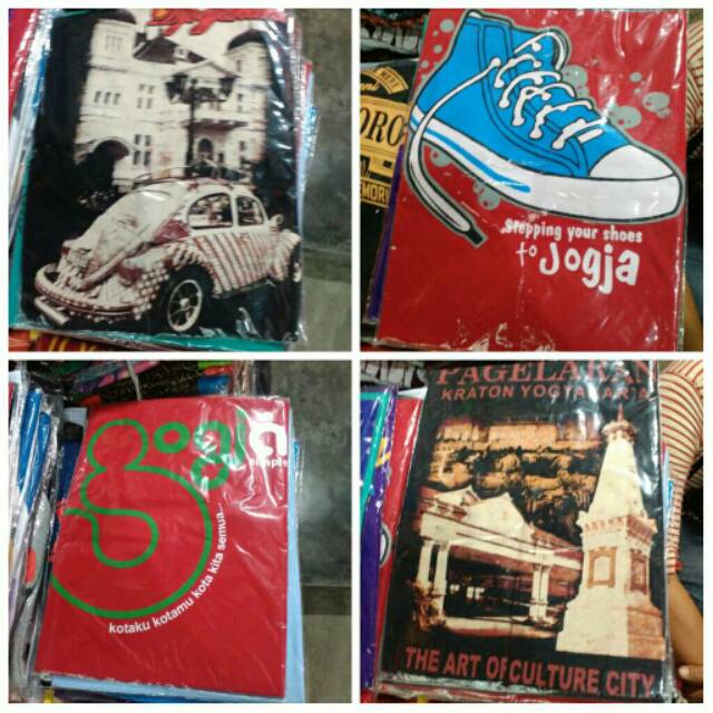 (BISA COD) Kaos Lengan Pendek Khas Jogja Ukuran All Size - Souvenir Murah
