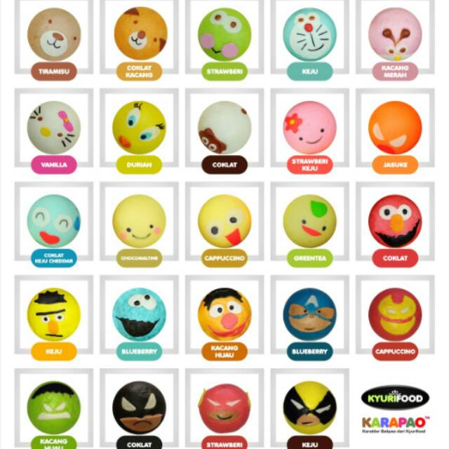 

Karapao 1 paket isi 6 pc mix or 1 rasa