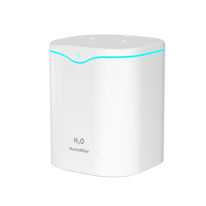 ANQI SHOP Humidifier K7 Air Aromaterapi Diffuser Dual Mist 2ltr Dual Mist VS-1833-Putih