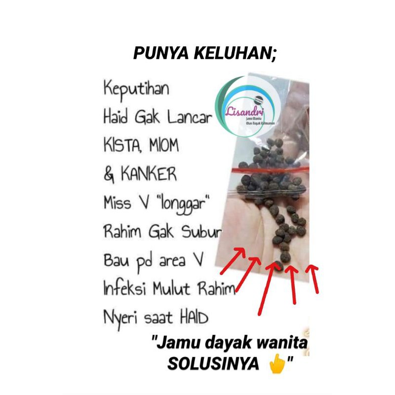 

MANJAKANI KALIMANTAN" isi 25 Biji khusus wanita