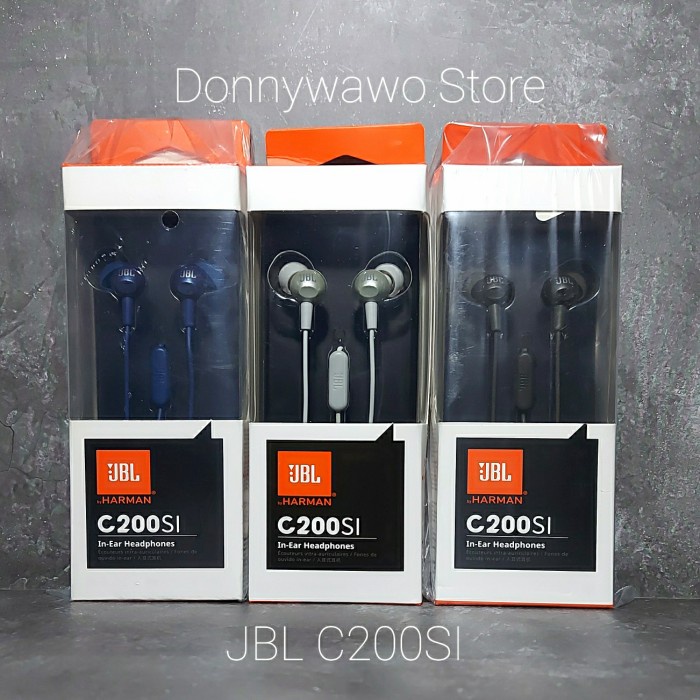 Original Handsfree Earphone HF Headset JBL c200 c 200 C200SI C200 SI - gun metal