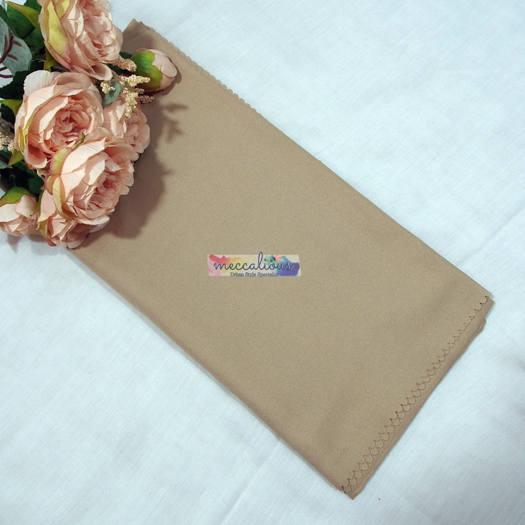 Jilbab Segi Empat Azara Voal Syari 130 x 130 Oskara  Miracle Jumbo Laser Cut-Beige