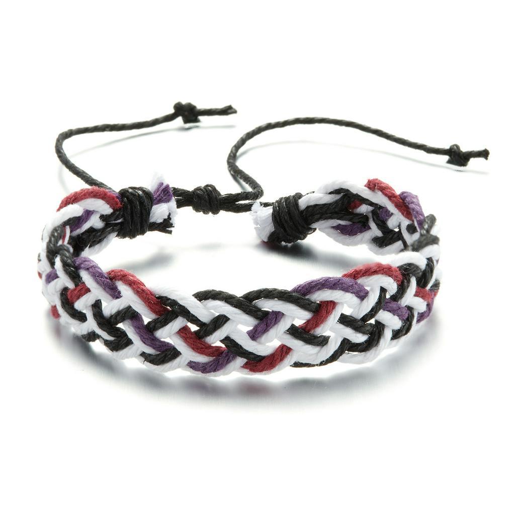 Gelang Fashion Cross Hand Woven Adjustable Untuk Aksesoris Perhiasan Pria Dan Wanita