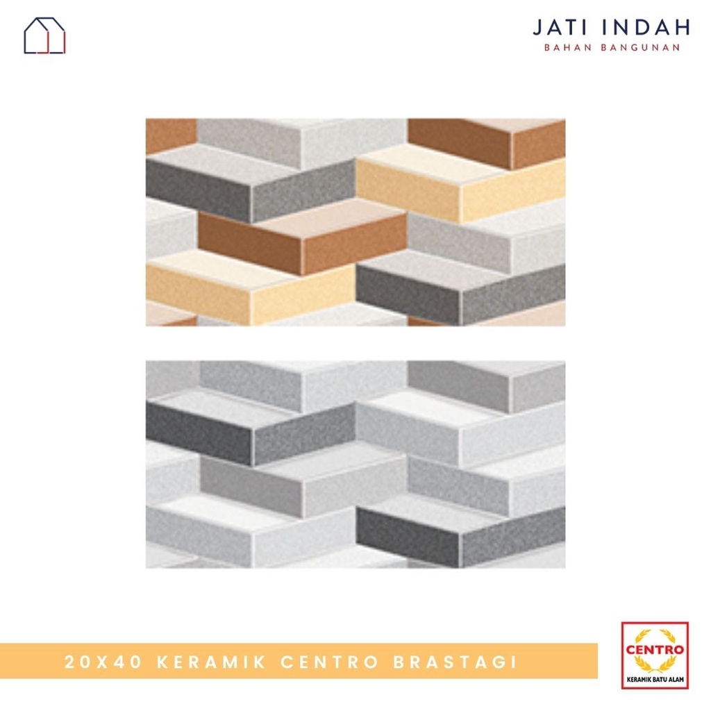 Keramik Motif Batu Alam Emboss 20x40 cm Centro Berastagi