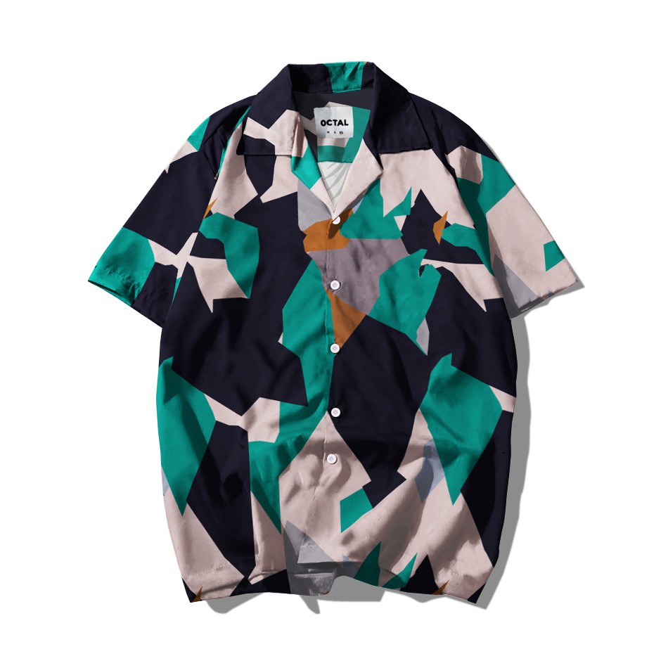 Kemeja Pantai Full Print Motif Floral Hawaii Printing Kemeja Pantai Full Print Motif Floral Hawaii Printing