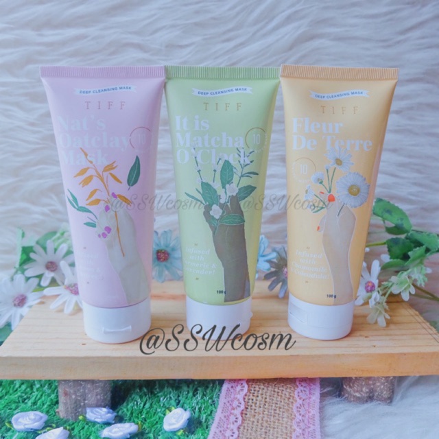 Download Tiff Body Deep Cleansing Face Mask Matcha O Clock Nat S Oatclay Fleur De Terre Shopee Indonesia PSD Mockup Templates