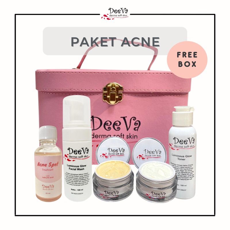 PAKET ANTI ACNE by DEEVA DERMA SOFT SKIN (ACNE TREATMENT)
