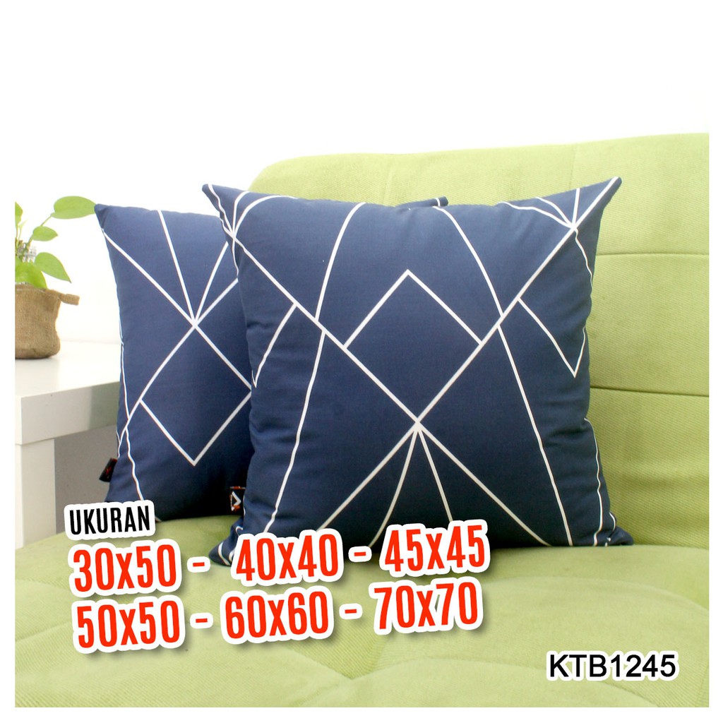 Sarung Bantal Sofa 30x50, 40x40, 45x45, 50x50, 60x60, 70x70 KTB1245