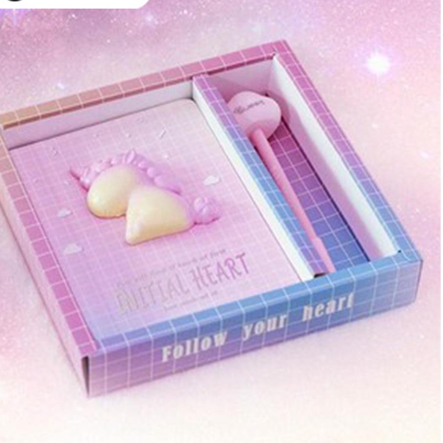 

Paling Dicari|SQ37|Set Note Book Unicorn Buku Diary Pony Pen Stempel Kado Unik Lucu