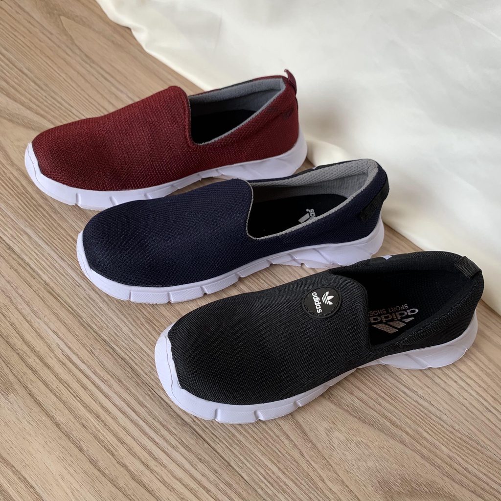 sepatu ADS SLIP ON 3 cewek olahraga kece slipon wanita jongging terlaris populer