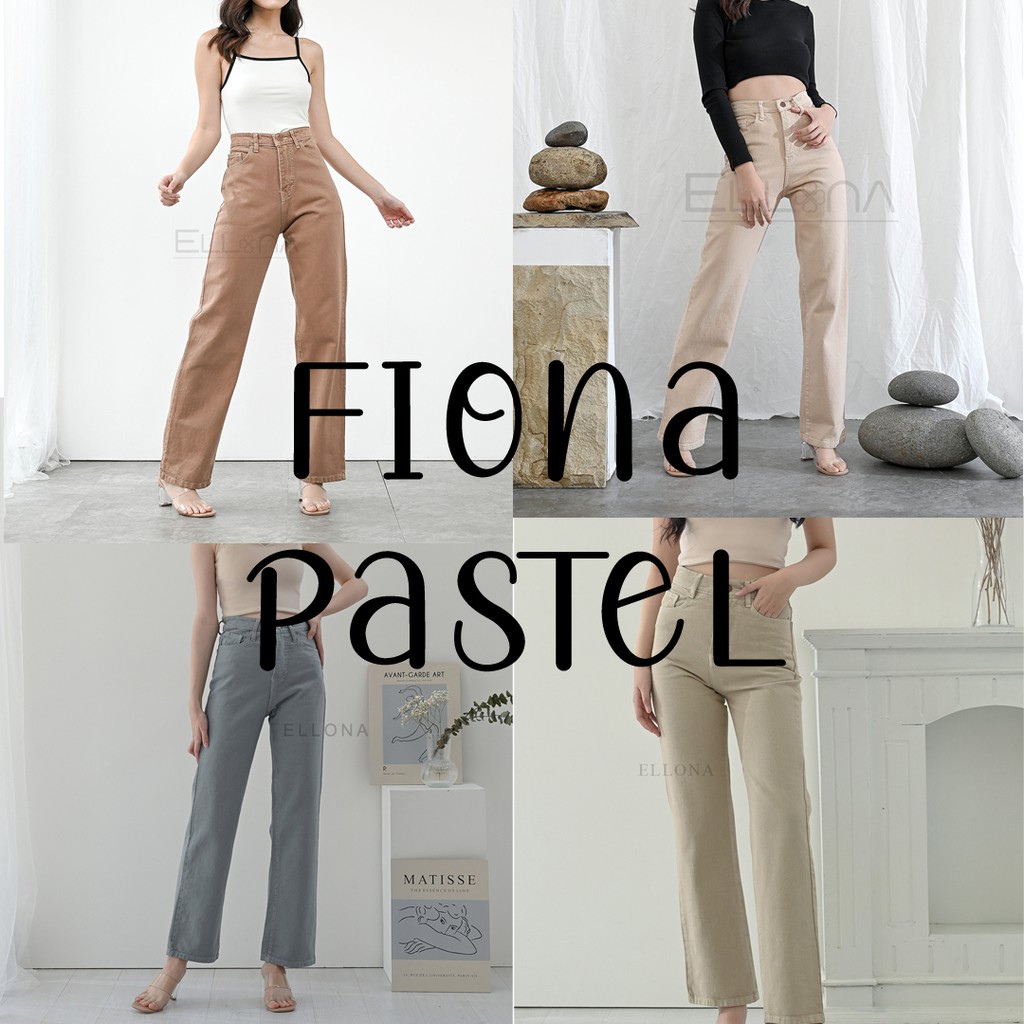 OSSO JEANS - Fiona Kulot Jeans Warna Pastel