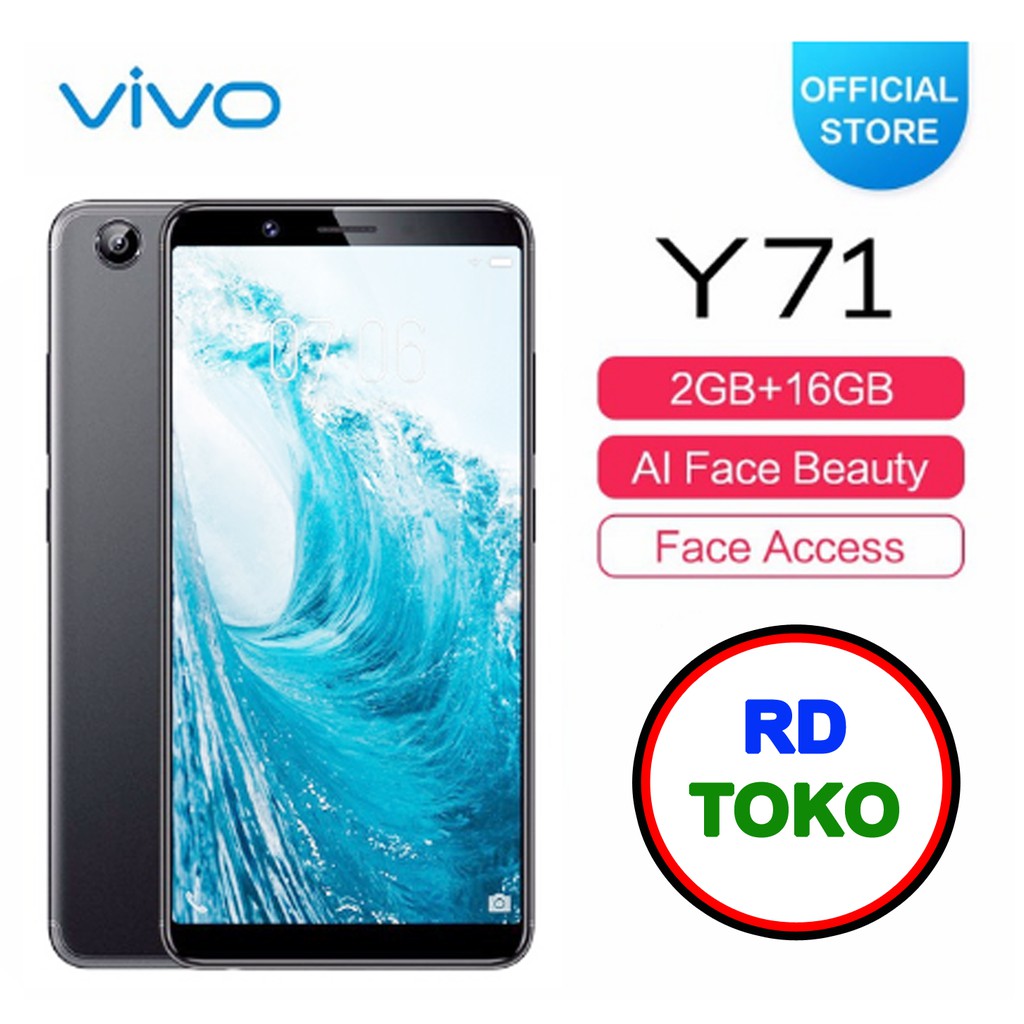 Vivo Y71 RAM 2G / ROM 16 GB  Garansi Resmi Vivo Indonesia