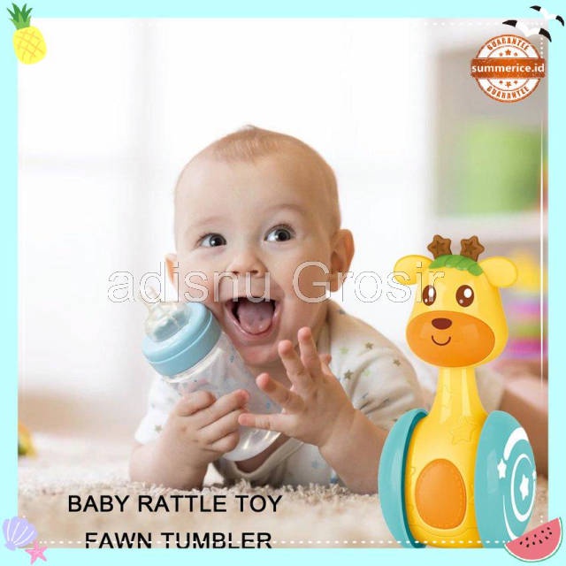 Mainan Bayi Sliding Tumbler Rattle Kids Infant Educational Early Education Toy