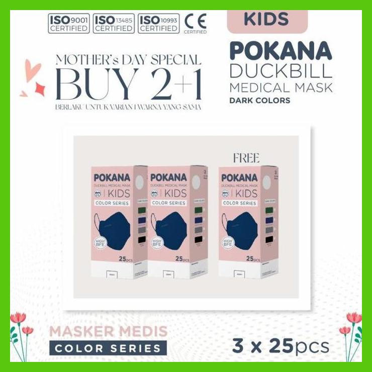 POKANA MASKER ANAK DUCKBILL BELI 2 GRATIS 1