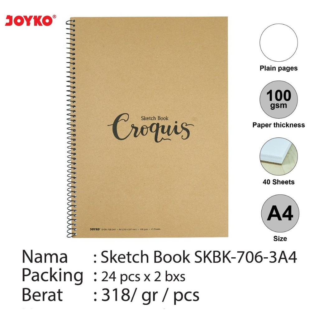 

sketch book croquis a4 skbk 706 joyko