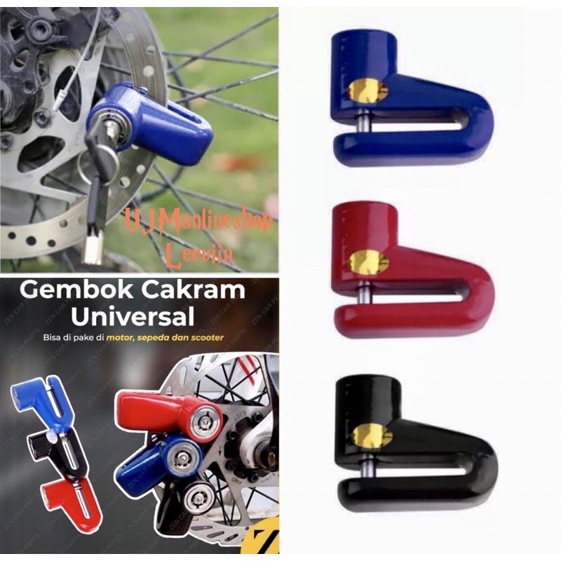 Kunci Pengaman Motor Kunci Cakram Piringan Disc Universal Buat Semua Motor