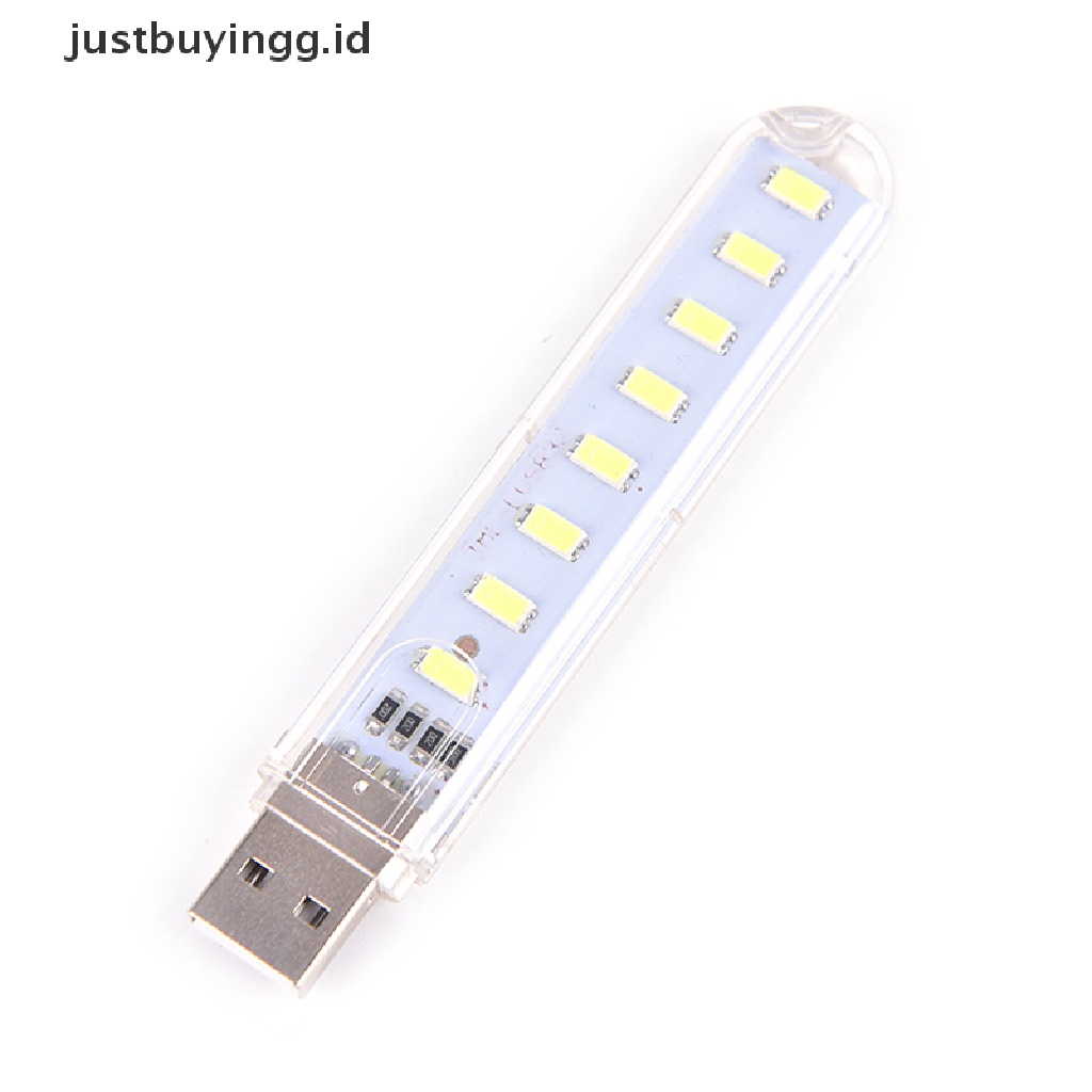 (Justbuyingg.Id) Lampu Malam 8-led Mini Usb Portable Untuk Pc / Laptop