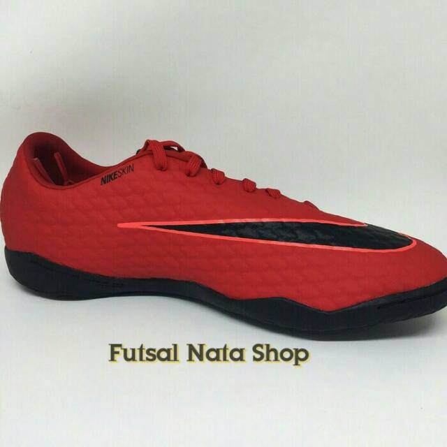 Sepatu futsal nike original Hypervenom Phelon X IC red-black new 2017 (FNS)