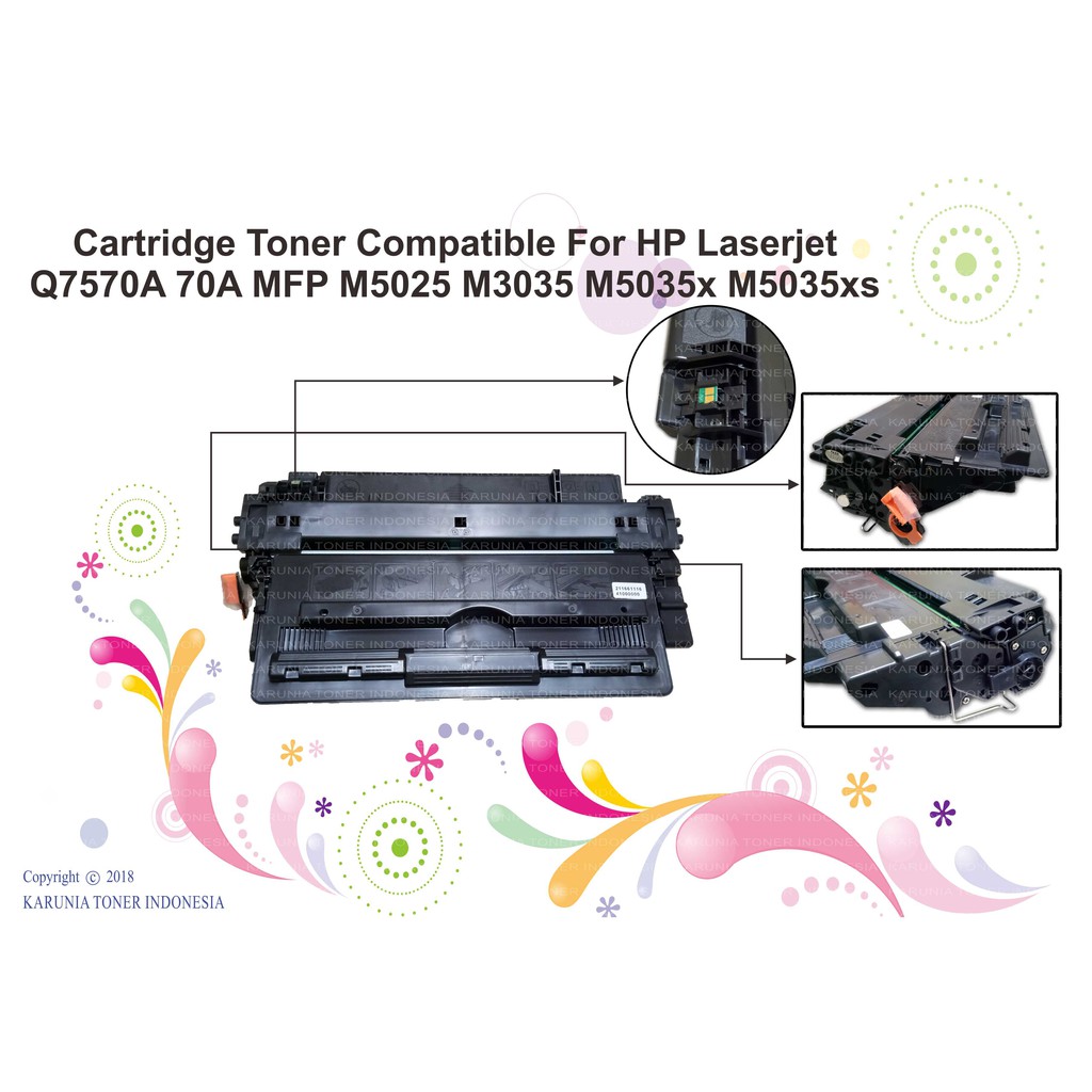 Cartridge Toner Compatible For HP Q7570A 70A MFP M5025 M3035 M5035x