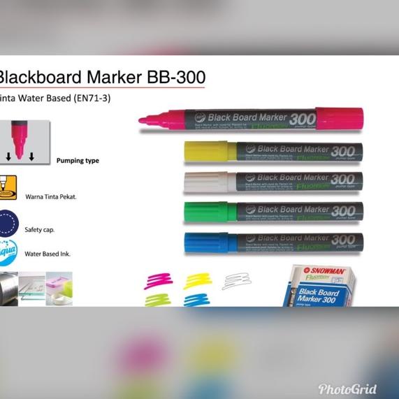 

Kekinian - Snowman Blackboard Marker BB-300 ORI